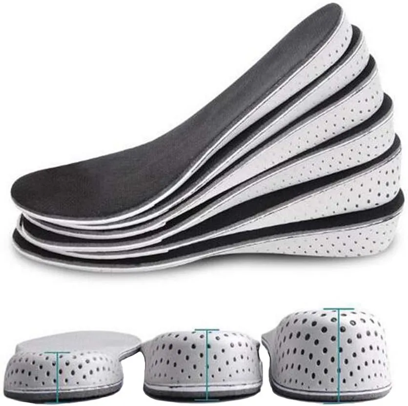 1 Pair Height Increase Shoes Insole Breathable Memory Foam Height Increase Insole Invisible Increased Heel Lift Shoe Insoles for Women Men - 3.3cm
