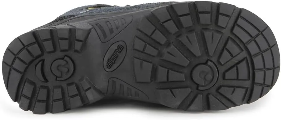 Alpina Kids Waterproof Hiking Boots - Durable Full Leather Lightweight Breathable Slip Resistant