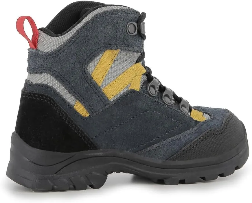 Alpina Kids Waterproof Hiking Boots - Durable Full Leather Lightweight Breathable Slip Resistant