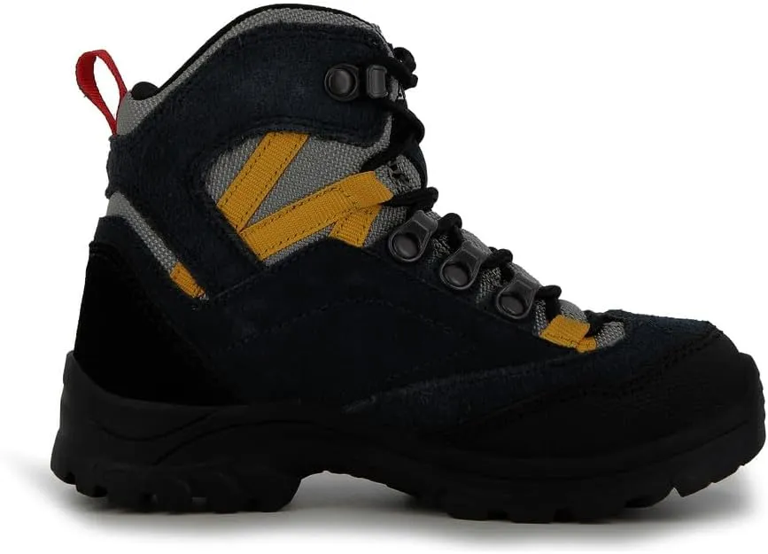 Alpina Kids Waterproof Hiking Boots - Durable Full Leather Lightweight Breathable Slip Resistant
