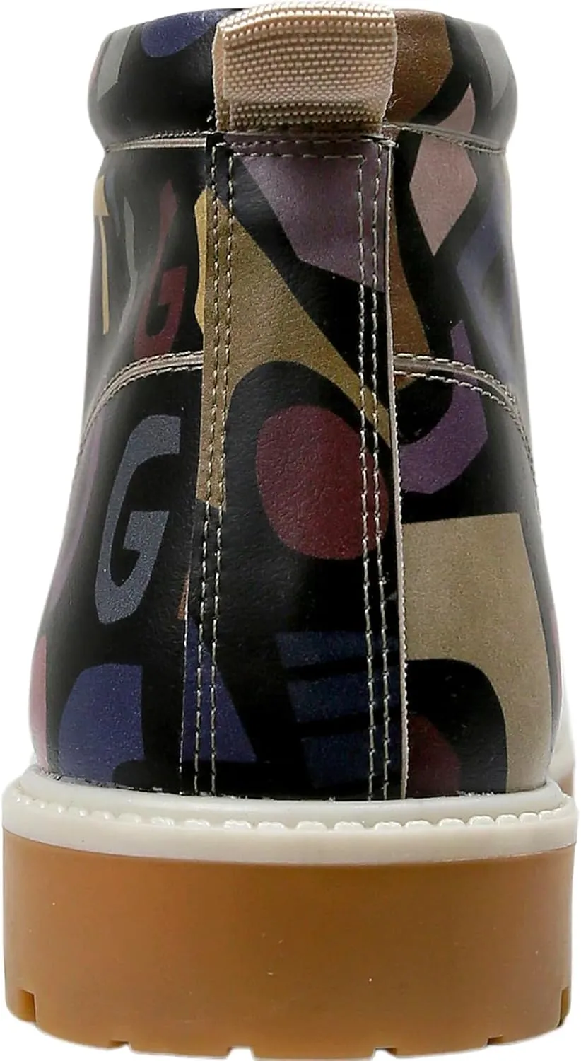Ankle Boots for Men - Vegan Leather and Unique Design Casual Boots for Men