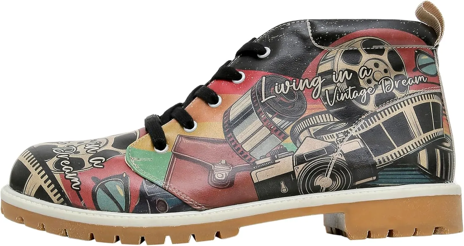 Ankle Boots for Men - Vegan Leather and Unique Design Casual Boots for Men