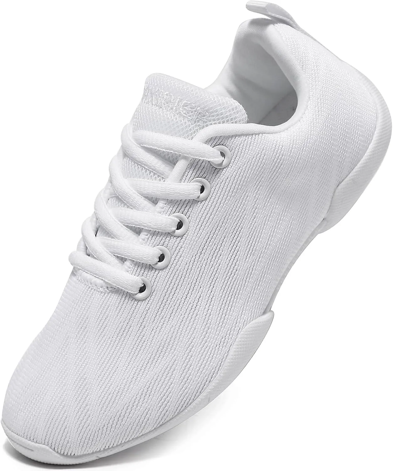 BAXINIER Girls Cheer Shoes White Cheerleading Dance Shoes Lightweight Youth Competition Sneakers Athletic Training Tennis Walking Shoes