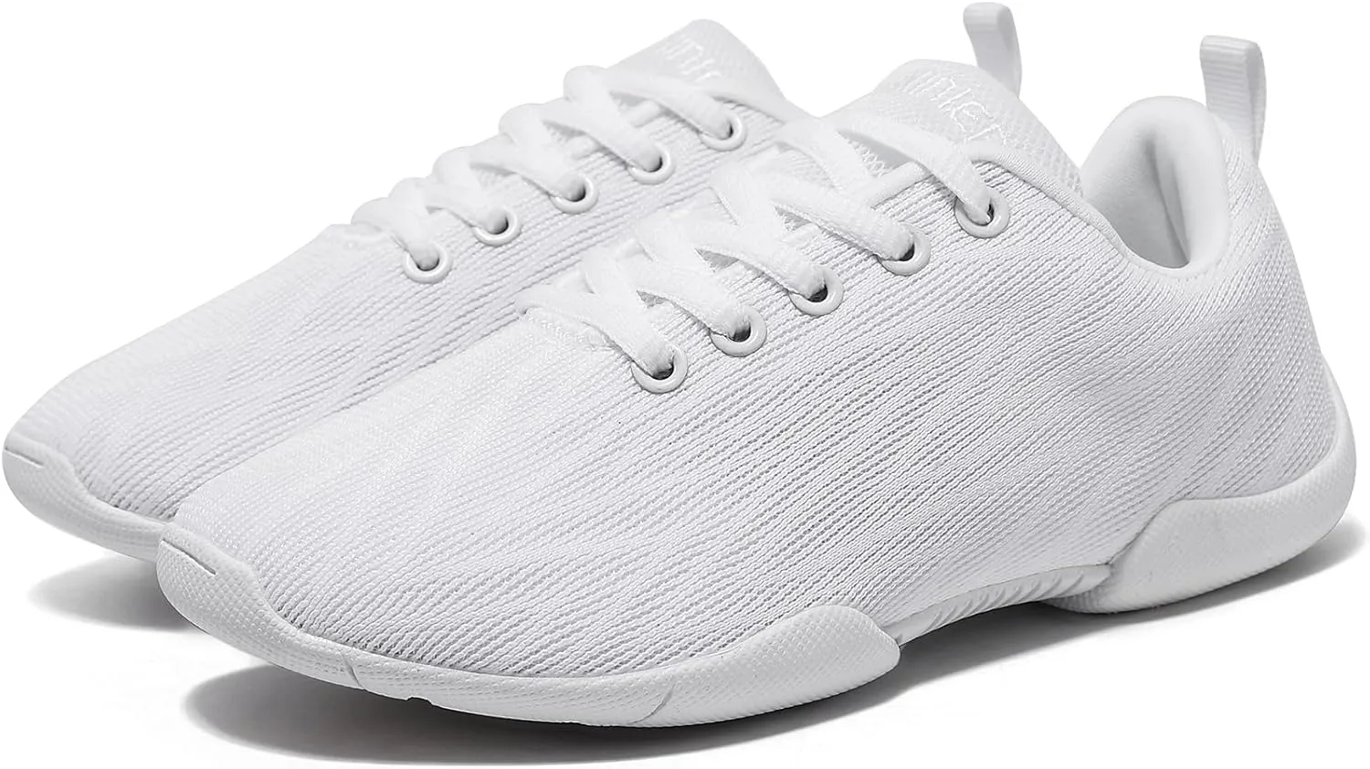 BAXINIER Girls Cheer Shoes White Cheerleading Dance Shoes Lightweight Youth Competition Sneakers Athletic Training Tennis Walking Shoes