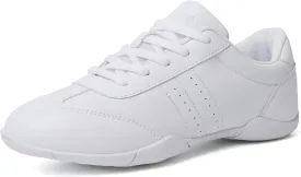 CADIDL Cheer Shoes for Women White Cheerleading Athletic Dance Shoes Girls Flats Tennis Walking Sneakers