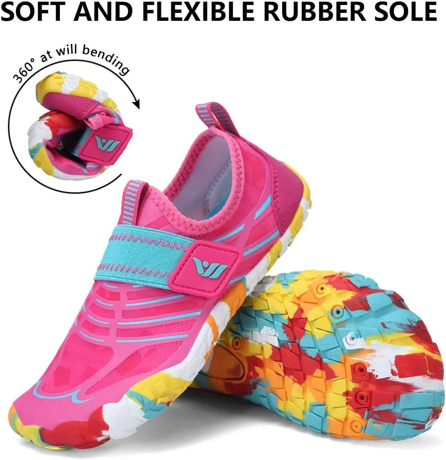 CIOR Boys & Girls Water Shoes Sports Aqua Athletic Sneakers Lightweight Sport Shoes(Toddler/Little Kid/Big Kid)