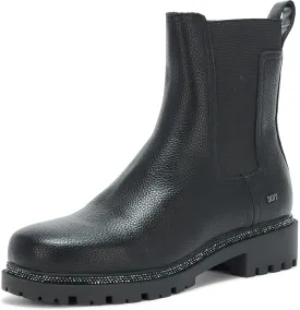 DKNY Women's Rick Slip on Chelsea Boot with Stud Details Fashion