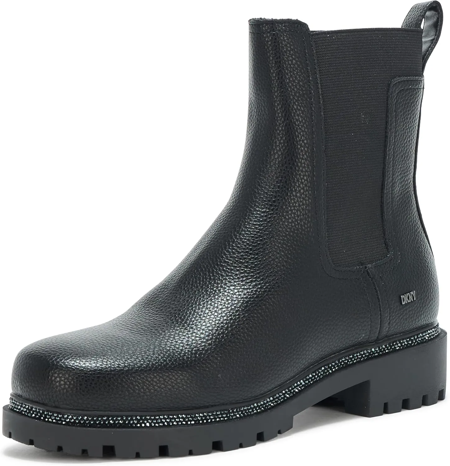 DKNY Women's Rick Slip on Chelsea Boot with Stud Details Fashion