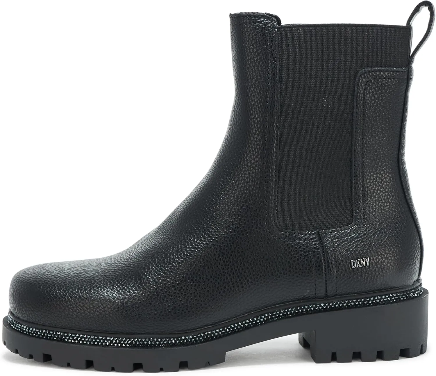 DKNY Women's Rick Slip on Chelsea Boot with Stud Details Fashion