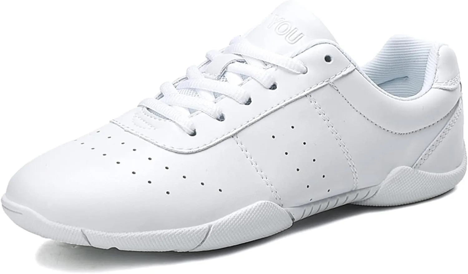 FOFOWHAT Girls White Cheer Shoes Youth Cheerleading Dance Sneaker Training Competition for Women Girls' Cheerleading Shoes