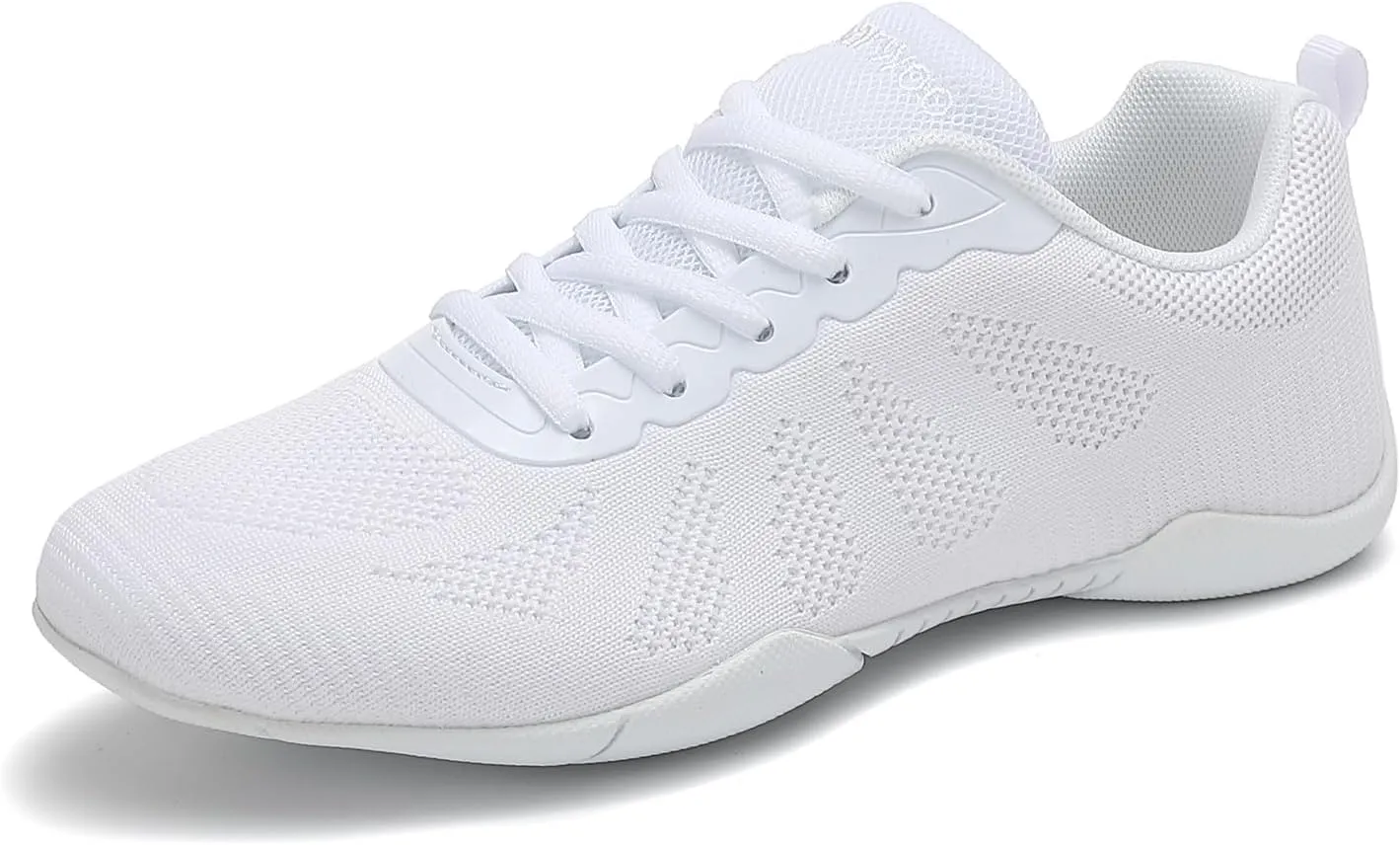 Girls' Cheerleading Shoes Breathable Lightweight Comfortable Dance Cheerleader Sneakers Non-Slip for Dance, Training, Tennis and Youth Sport