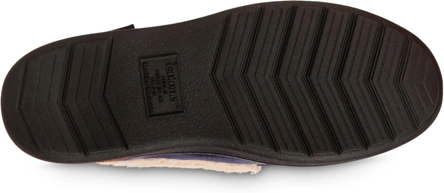 isotoner Men's Recycled Advanced Memory Foam Microsuede Vincent Eco Comfort Moccasin Slippers