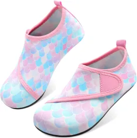 JOINFREE Kids Boys and Girls Swim Water Shoes Toddler Quick Dry Aqua Socks Barefoot Skin Shoes for Beach Sports