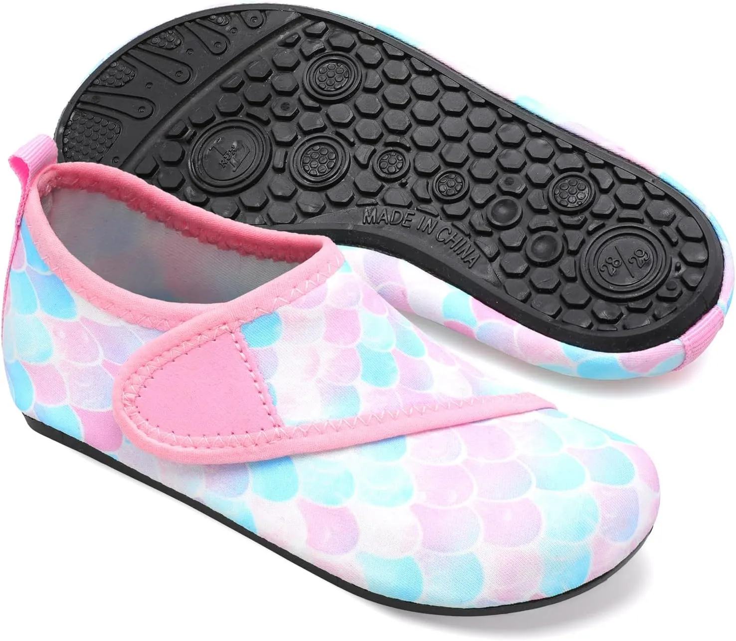 JOINFREE Kids Boys and Girls Swim Water Shoes Toddler Quick Dry Aqua Socks Barefoot Skin Shoes for Beach Sports