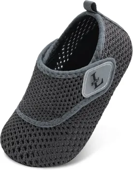 L-RUN Toddler Water Shoes Boys Girls Barefoot Beach Swim Shoes Quick Dry Kids Aqua Socks Non-Slip Wide Baby House Slippers