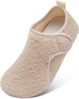 L-RUN Womens Mens House Slippers Indoor Home Shoes Warm Barefoot Slippers Outdoor House Shoes Anti-slip