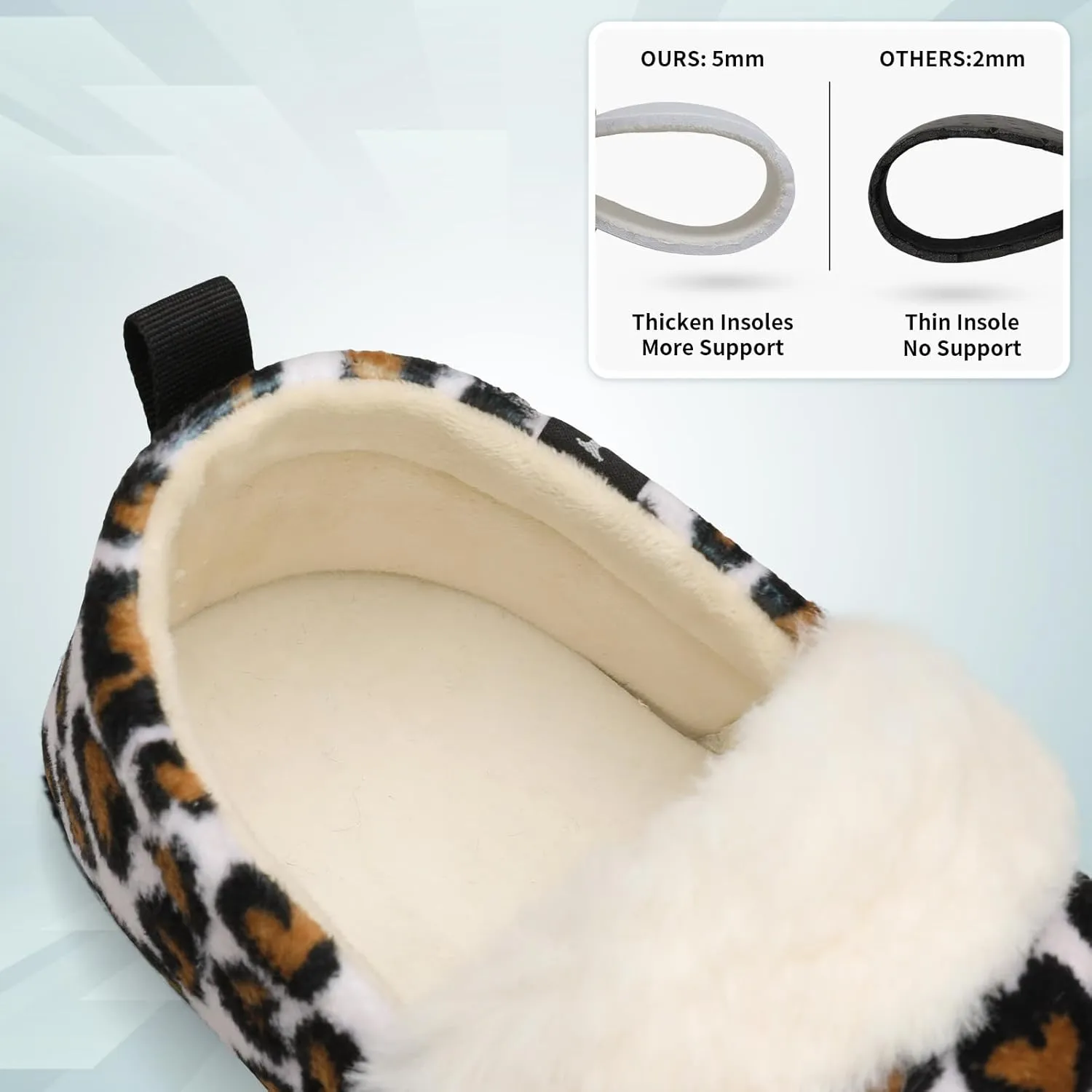 L-RUN Womens Mens Slippers Soft Curly Lightweight House Shoes Cozy Slippers with Fleece Lining for Indoor and Outdoor