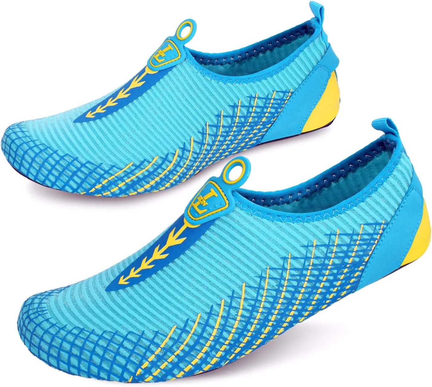 L-RUN Womens Mens Water Shoes Barefoot Skin Aqua Socks for Run Dive Surf Pool Beach Yoga Quick Dry Swim Shoes Non-Slip
