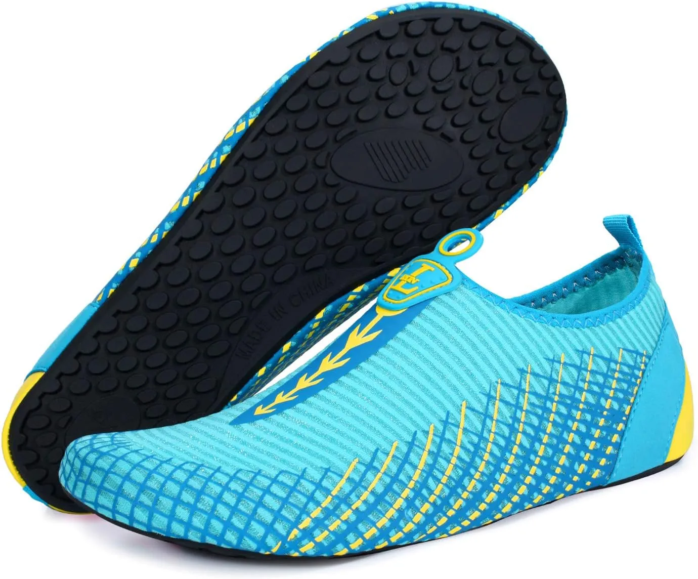 L-RUN Womens Mens Water Shoes Barefoot Skin Aqua Socks for Run Dive Surf Pool Beach Yoga Quick Dry Swim Shoes Non-Slip