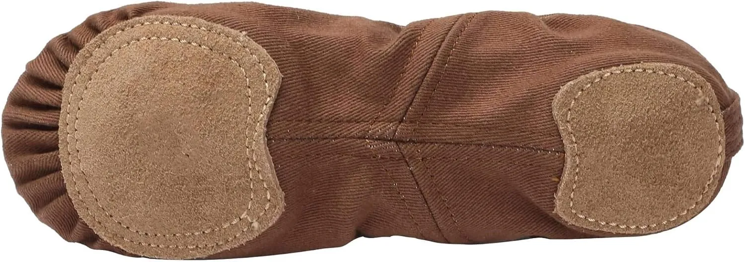 Linodes Dance Shoes for Girls Stretch Canvas Split Sole for Women