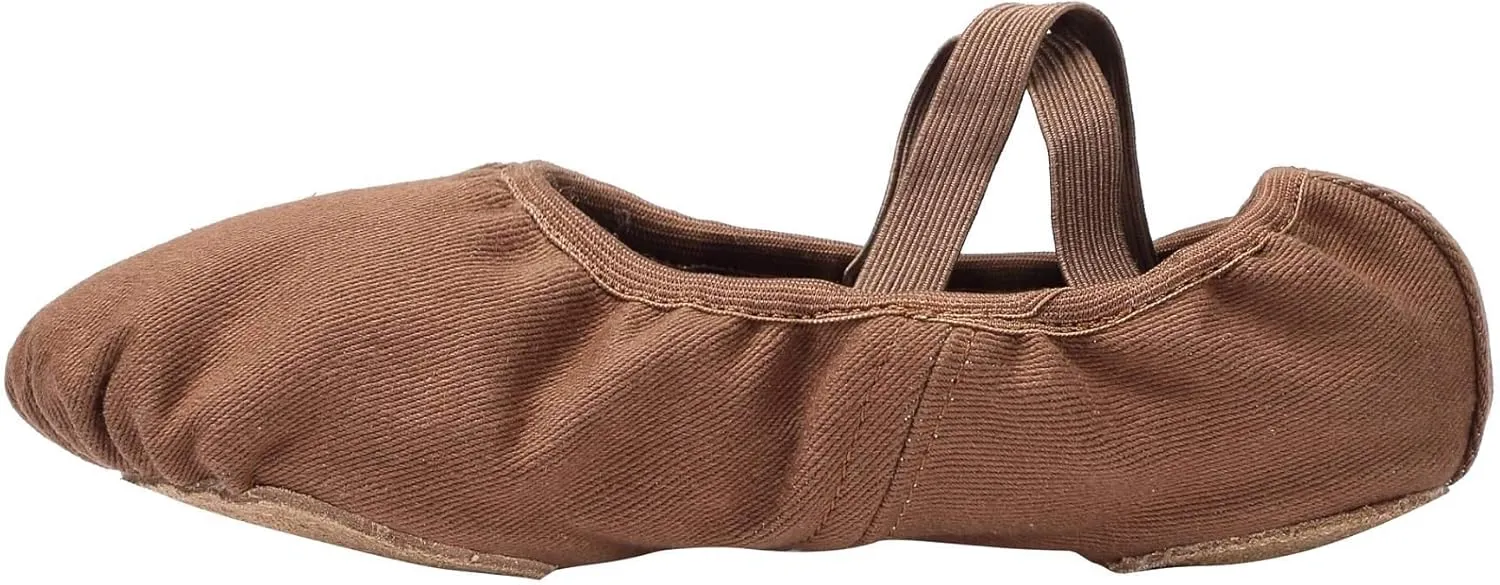 Linodes Dance Shoes for Girls Stretch Canvas Split Sole for Women