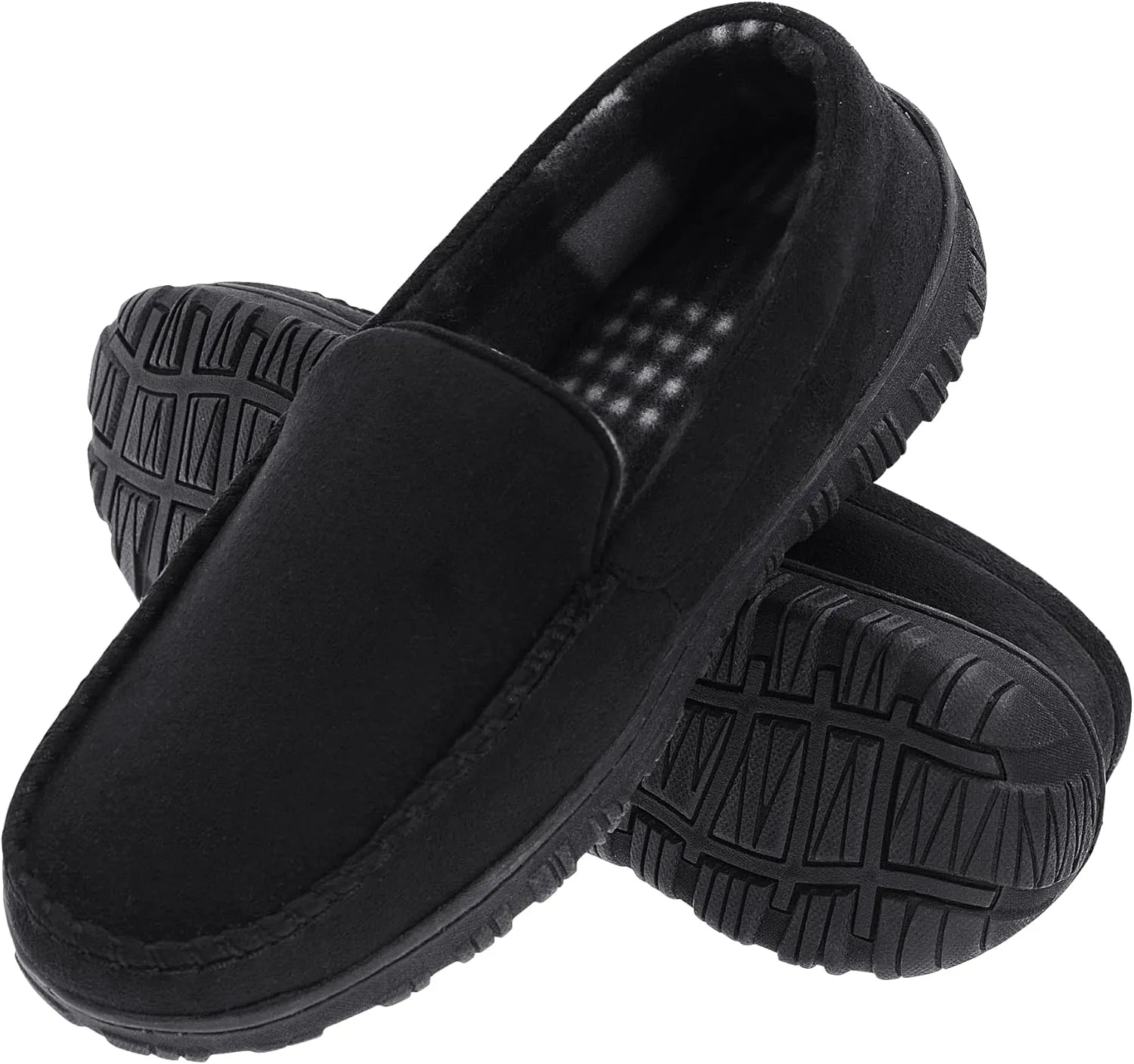 Lulex Mens Slippers Moccasins for Mens Memory Foam House Slippers Indoor Outdoor House Shoes