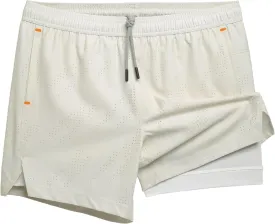 maamgic Mens Running Shorts with Compression Liner 5" Quick Dry Workout Gym Shorts Anti-Chafe 2 in 1 Athletic Shorts