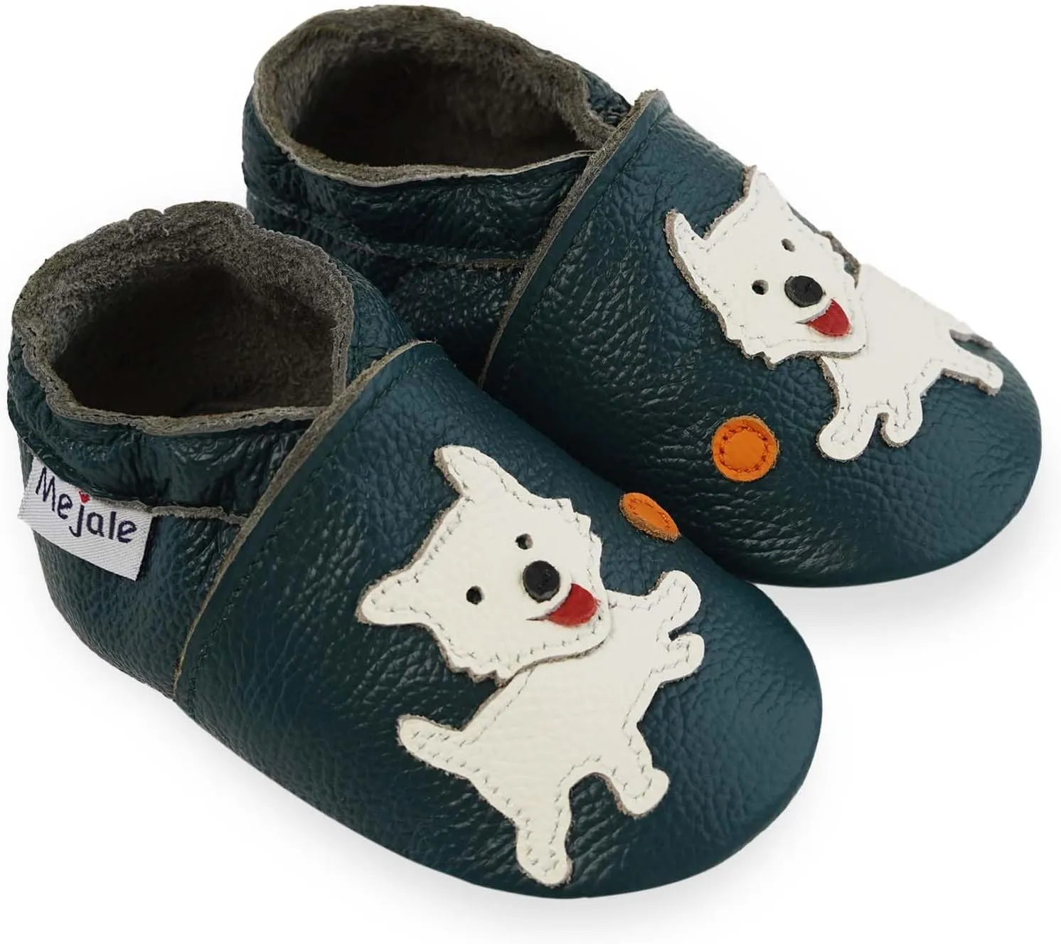 Mejale Baby Shoes Soft Sole Leather Moccasins Cartoon Butterfly Infant Toddler First Walker Slippers