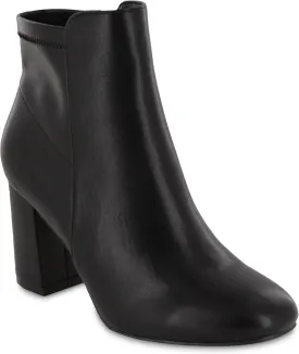 MIA Shoes Carla Womens Vegan Leather Ankle Boots with Heel