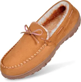 MIXIN Mens Slippers Indoor Outdoor Memory Foam House Shoes Anti-Slip Moccasins Slippers for Men