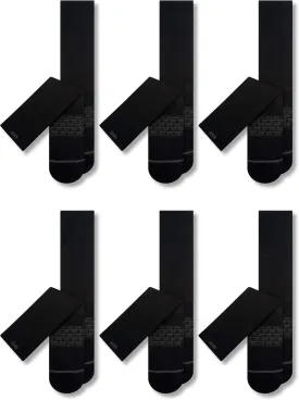 Pair of Thieves Men's Athletic Cotton Crew Socks - 6 Pack Cushioned Comfort Socks for Sports, Work & Casual Wear