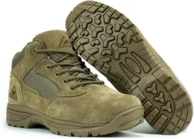 RYNO GEAR Men's Military & Tactical Boots, CoolMax Tactical Combat Military Durable Leather Work Utility 4.5" Boots