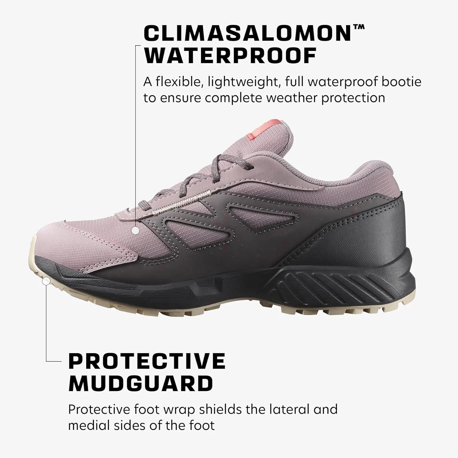 Salomon Unisex Junior Outway Climasalomon Waterproof Trail Shoes for Kids