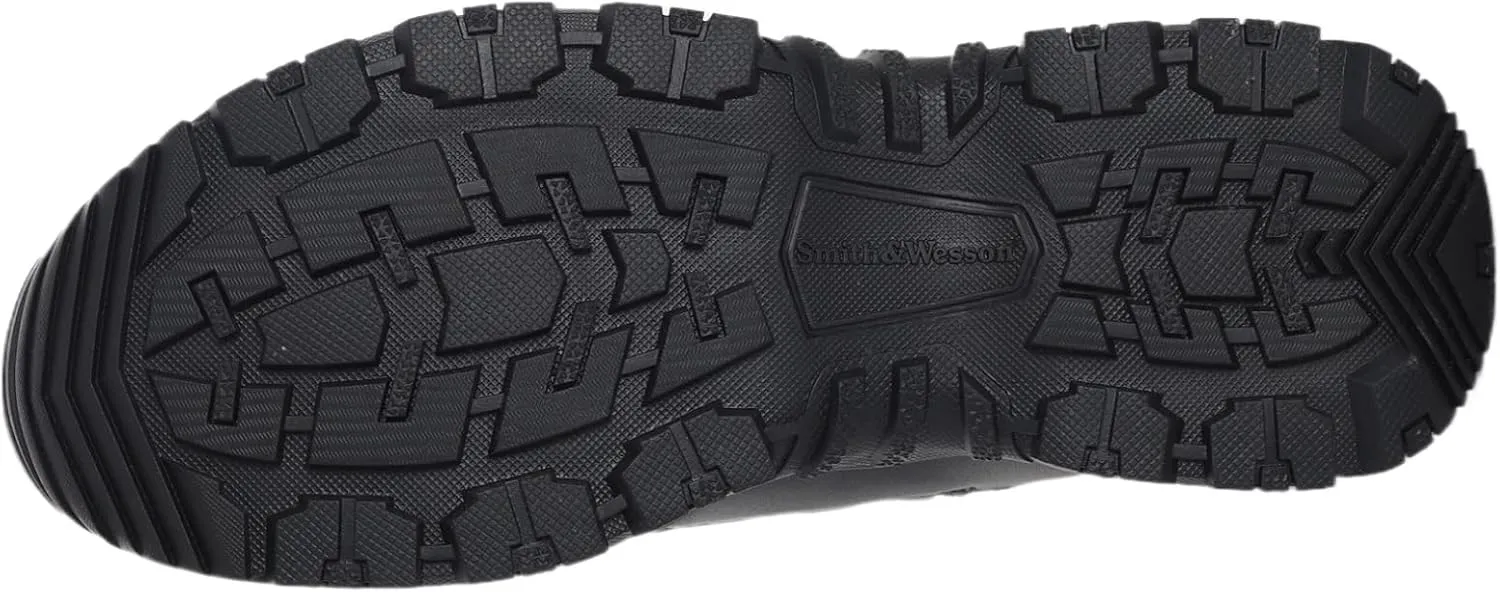 Smith & Wesson Men's Scout Hot Weather Polishable Toe Military Tactical Boots Side Ziper Work Combat Trooper Leather Boots (6-8 Inches)