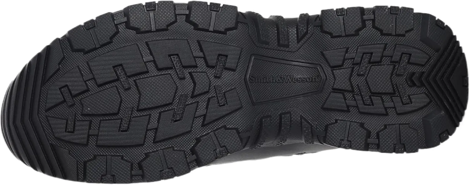 Smith & Wesson Men's Scout Hot Weather Polishable Toe Military Tactical Boots Side Ziper Work Combat Trooper Leather Boots (6-8 Inches)
