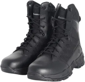 Smith & Wesson Men's Scout Hot Weather Polishable Toe Military Tactical Boots Side Ziper Work Combat Trooper Leather Boots (6-8 Inches)
