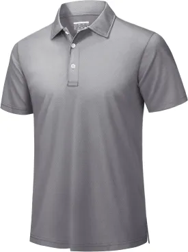 TACVASEN Mens Golf Shirt Dry Fit Mens Polo Shirts Short Sleeve Performance Golf Polos for Men with Collar Work Shirts