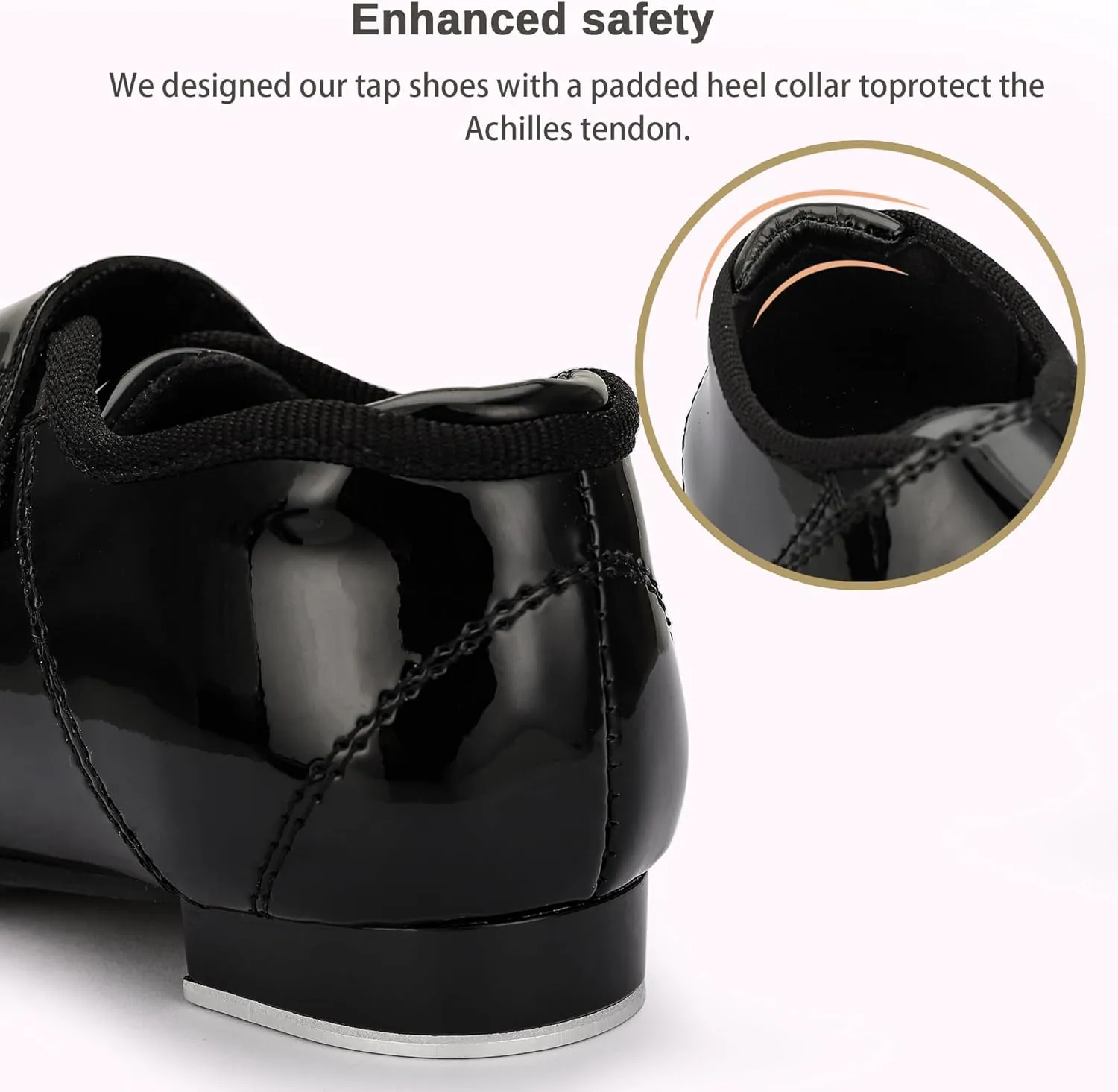 Tap Shoes for Girls Boys Patent Leather Dance Shoes