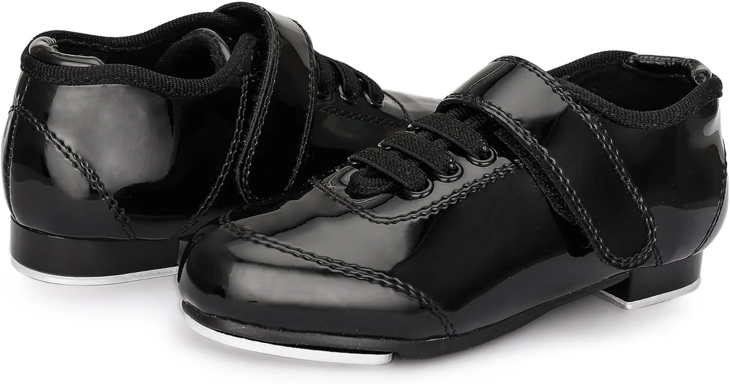 Tap Shoes for Girls Boys Patent Leather Dance Shoes