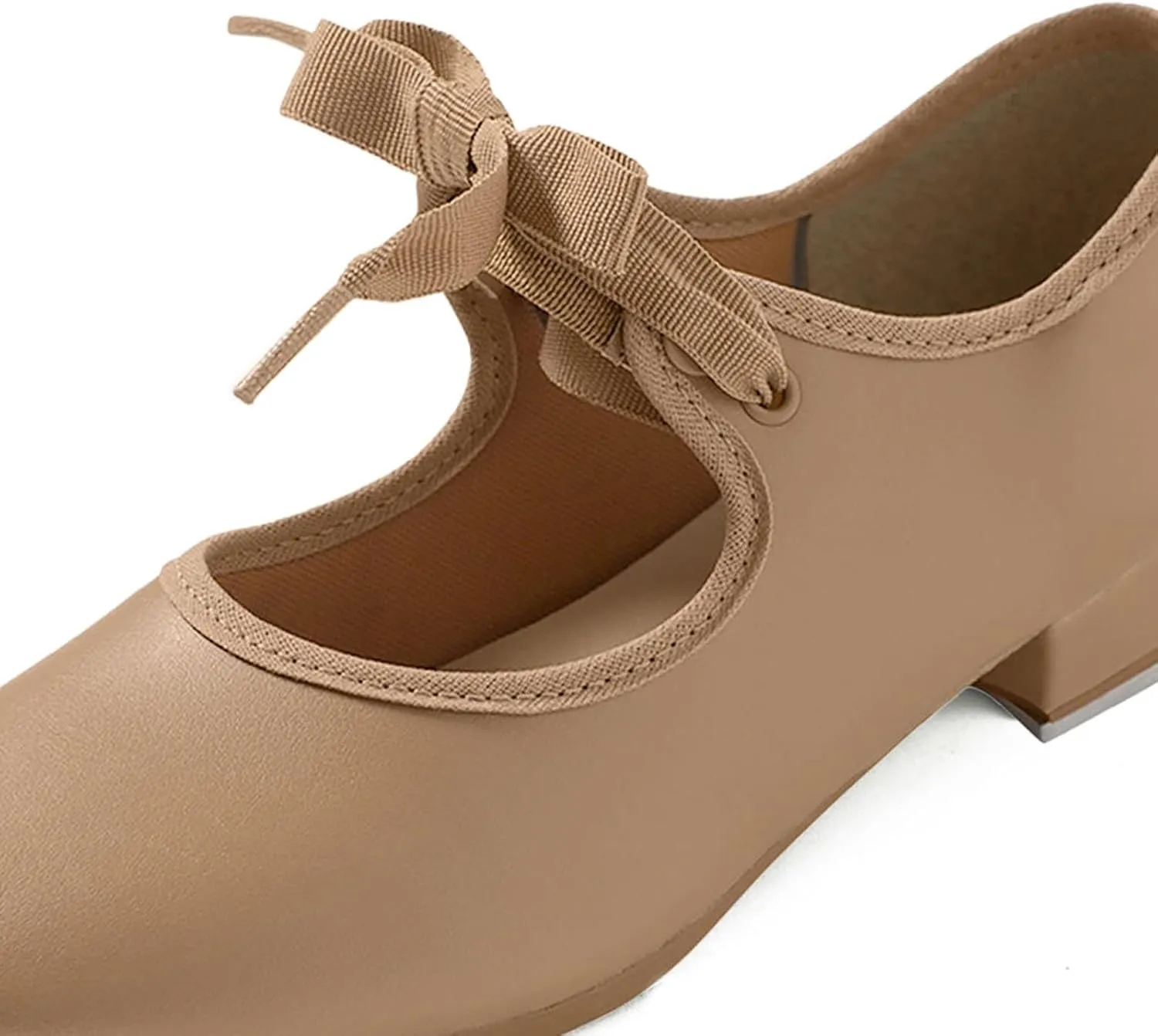 Tyette Vegan Tap Shoes for Beginners, Elastic Snaps, Flexible Sole, Aluminum Taps - TA35 Val - TA36 Valiant