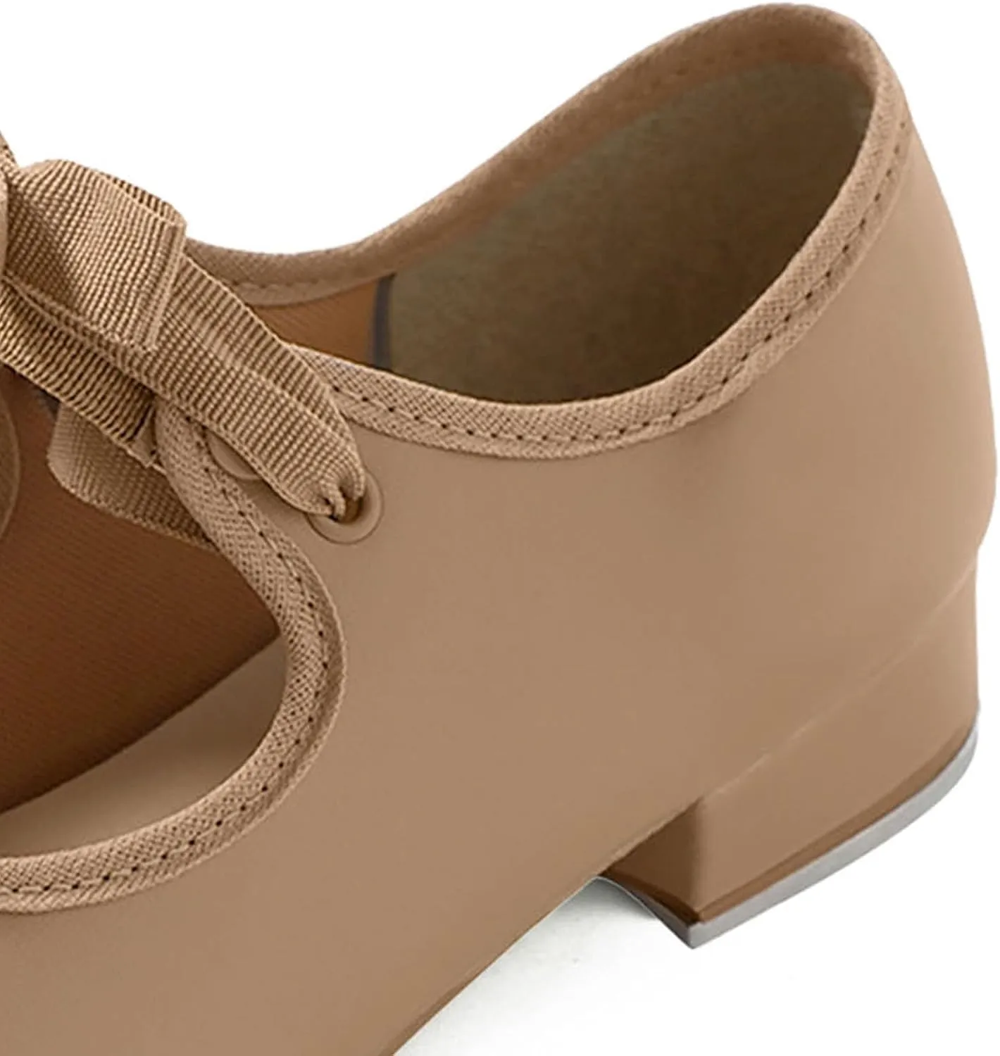Tyette Vegan Tap Shoes for Beginners, Elastic Snaps, Flexible Sole, Aluminum Taps - TA35 Val - TA36 Valiant