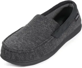 ULTRAIDEAS Men's Carver Slippers Moc Loafer House Shoes Memory Foam