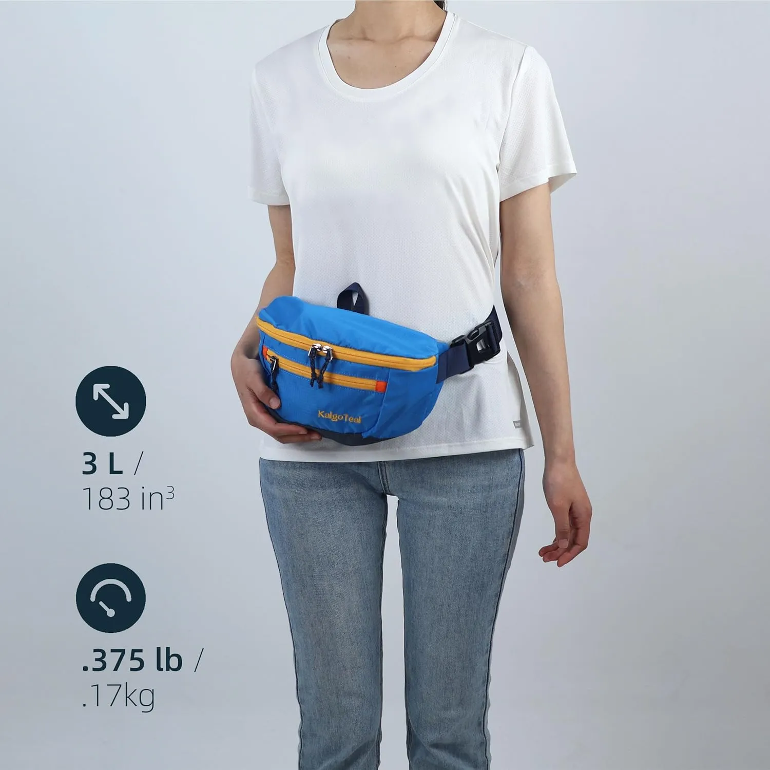 Ultralight Crossbody Fanny Pack 3L, Large Water Resistant Waist Pack for Women & Men, Cycling, Hiking and Travel