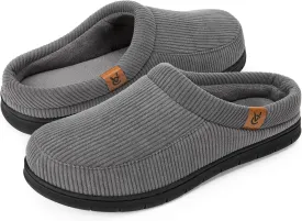 VeraCosy Men's Moccasin Slippers Comfy Soft Durable Slip-on Indoor Memory Foam House Shoes