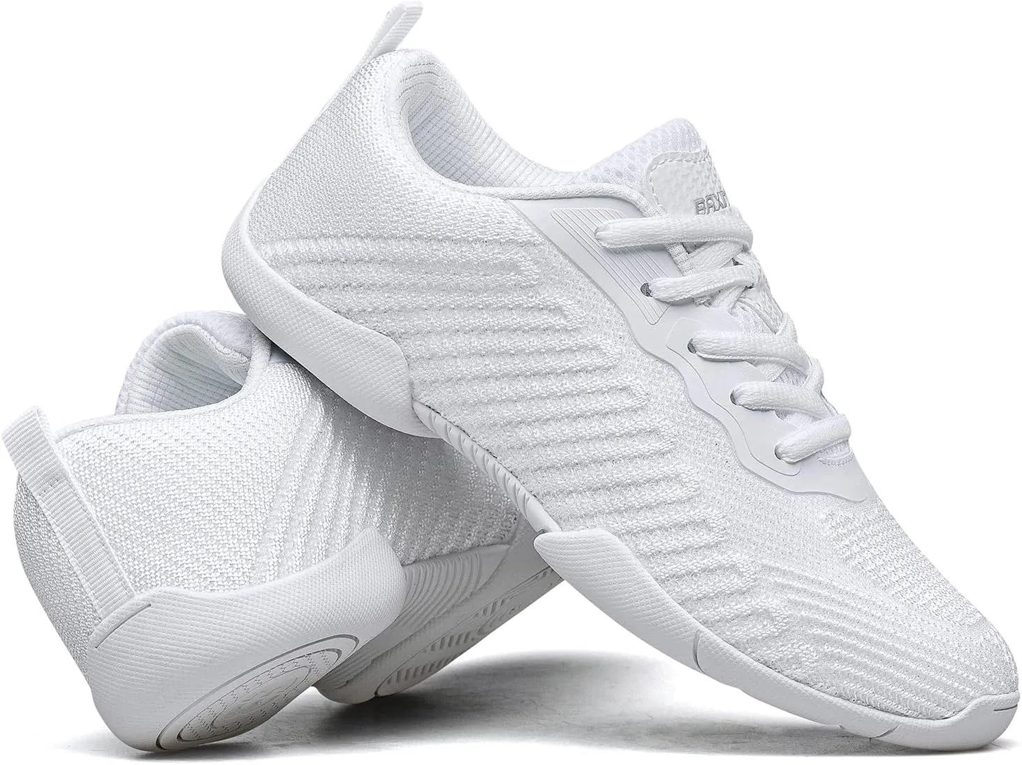 White Cheer Shoes for Girls Youth Cheer Competition Dance Sneakers Breathable Athletic Training Tennis