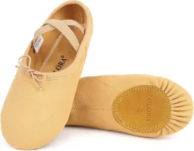 Women's Ballet Shoes Canvas Dance Slippers Yoga Practice Shoes for Girls/Adults